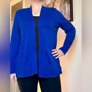 Blue open cardigan, PXL